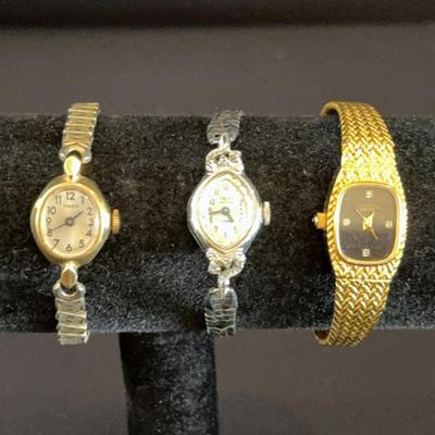 Lot of 3 Ladies Vintage watches - Vulcain, Xavier & Timex 