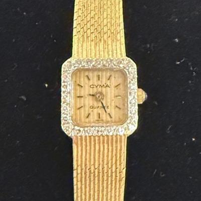 14K Stunning Ladies Cyma Watch 