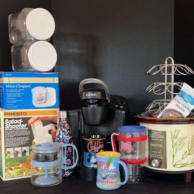 Keurig Coffee Maker, Hamilton Beach Crock Watcher & Kitchen Accessories