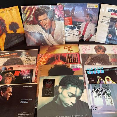 Vinyl Record Collection Featuring Rod Stewart, Tom Jones, Lionel Richie & More