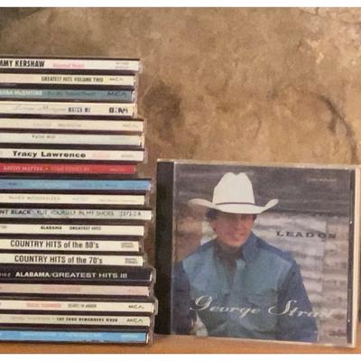 Music CD Collection Featuring The Eagles, Santana & George Strait