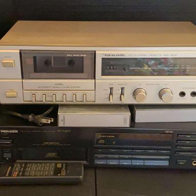Bose Speakers, Pioneer CD Player with Remote & Realistic Cassette Deck