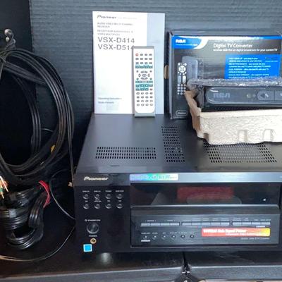 RCA Digital TV Converter (New in Box) & Pioneer Audio/Video Multi-Channel Receiver