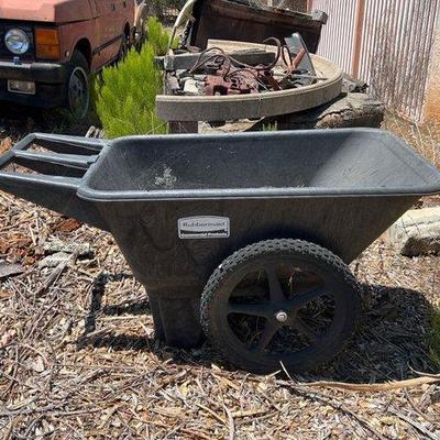 Sale Photo Thumbnail #28: #520 • Rubbermaid Big Wheel Cart

