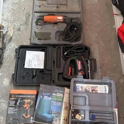 2216 • oscillating multi tool, sabre saw, drill, sump pump and dremel