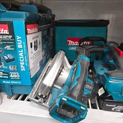 #2066 • (3) Makita Power Tools & Tool Bag
