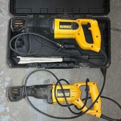 #2070 • (2) DeWalt Reciprocating Saws
