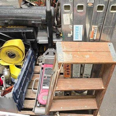 2638 • multimatic ladder, hydraulic floor jack & more