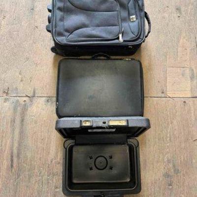 3008 • security lock box, suitcase and laptop bag