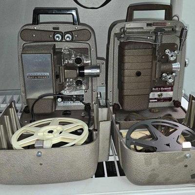 2486 • (2) bell & howell film projectors