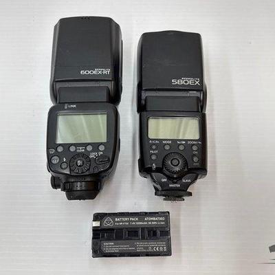 1820 • canon speedlight 600 ex rt and 580 ex flash units