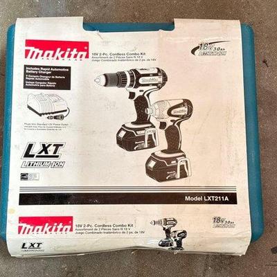 2176 • new!!! makita 18v 2 pc. cordless combo kit