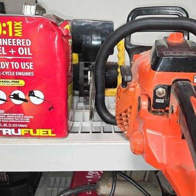#2080 • (2) Chainsaws & 50:1 Mic Engineered Fuel + Oil
