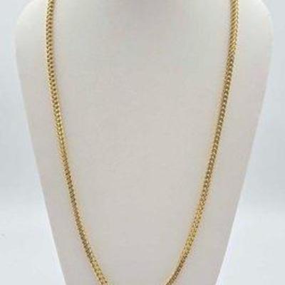 #800 • 10k Gold Cuban Link Chain Necklace, 31.7g
