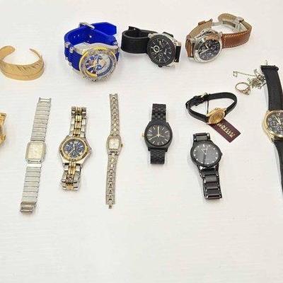 1150 • (15) watches, bracelet & jewelry