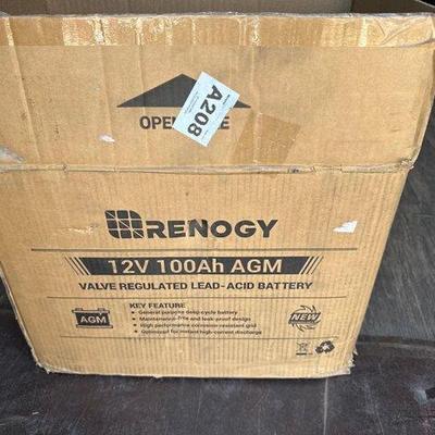 #8002 • NEW! Renogy 12V 100Ah AGM Battery
