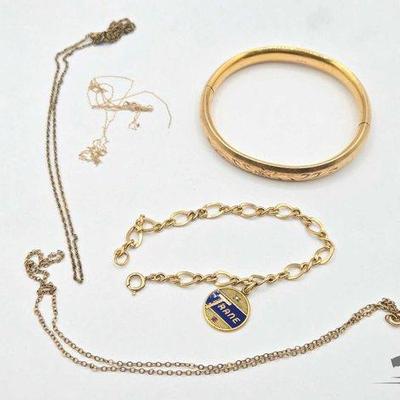 #1004 • (5) Gold Filled Jewelry, 21.5g
