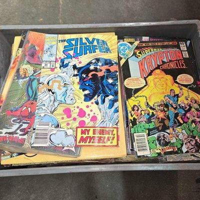 2372 • crate with books & comics