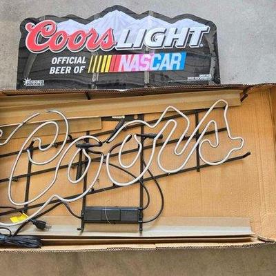 #1050 • (2) Coors Signs
