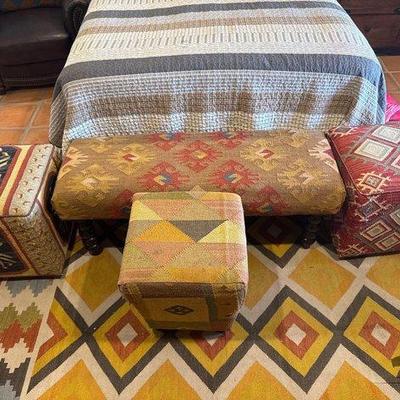 #7014 • 3 Ottoman and 1 Bench
