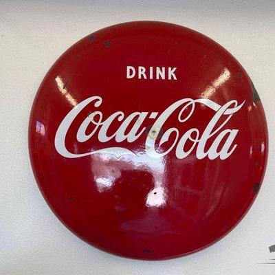 #2225 • Porcelain Coca-Cola Button
