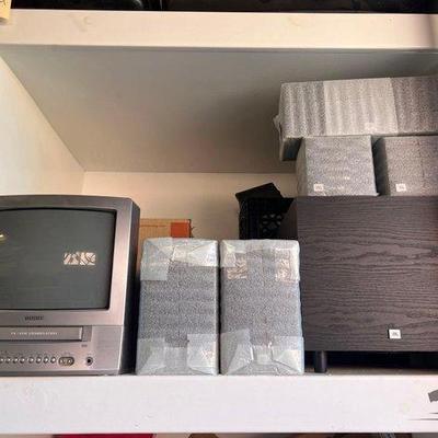 #2530 • (2) T.V's and (5) JBL Surround Sound Speakers
