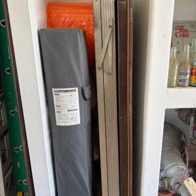 #2505 • Foldable Table, 3 Foldable Chairs Ladder
