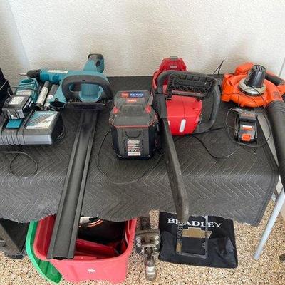 #8122 • Hedge Trimmer, Chain saw, and more
