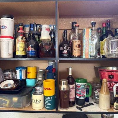 #1800 • Bottle collection, cups, and more
