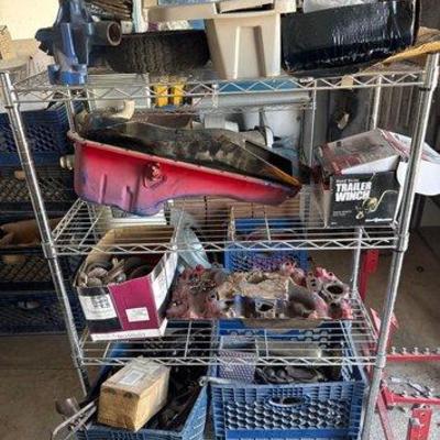 #9020 • 4-Tier Metro Rack, Water Pump, Oil Pans
