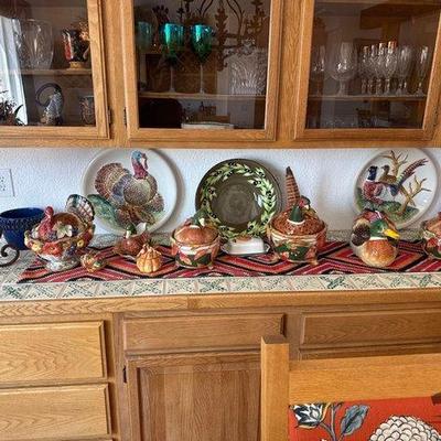 #6112 • Collection of Duck and Turkey Themed Dishes
