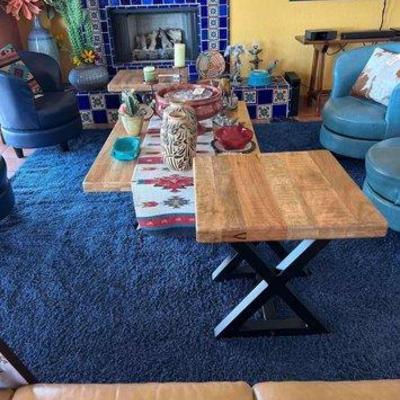 #6295 • Coffee table and (2) End tables **contents on top NOT included**
