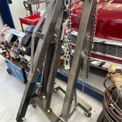 #1665 • Pittsburg 1 Ton Engine Hoist

