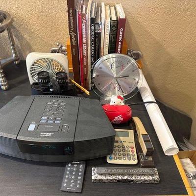 #7032 • Bose Wave Radio, Binoculars, Helio Weather Station Clock

