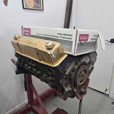 #1655 • Intake Manifold & Engine with Stand
