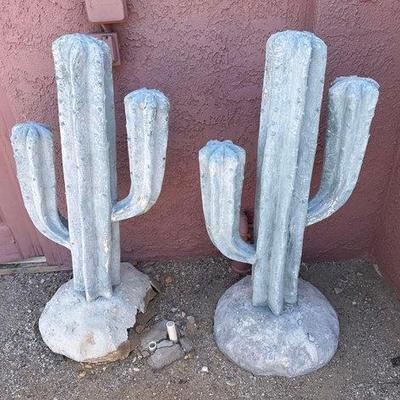 #9700 • 2 Plaster Cacti
