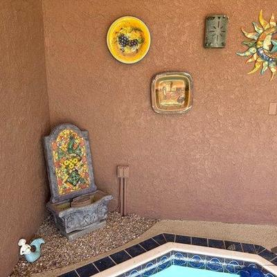 #8518 • Water Fountain and Wall Art
