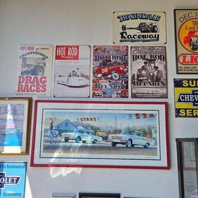 #1000 • (11) Metal Signs & Pictures
