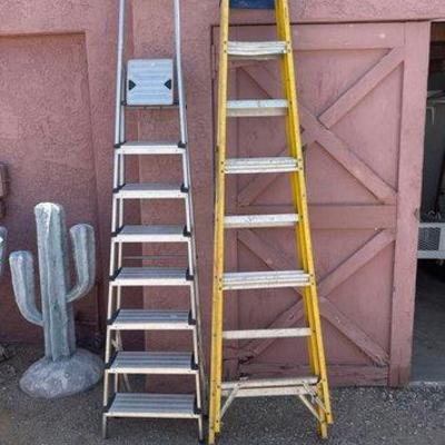 #9702 • (2) 8’ A-Frame Ladders
