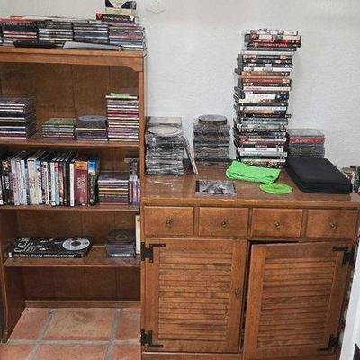 #6005 • CDs, DVDs & VHS Collection
