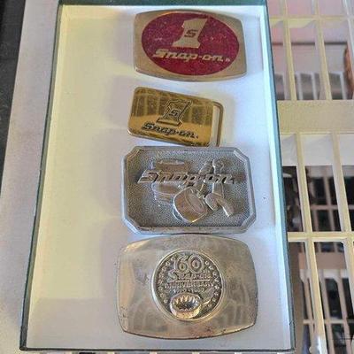 #2095 • (4) Snap On Belt Buckles
