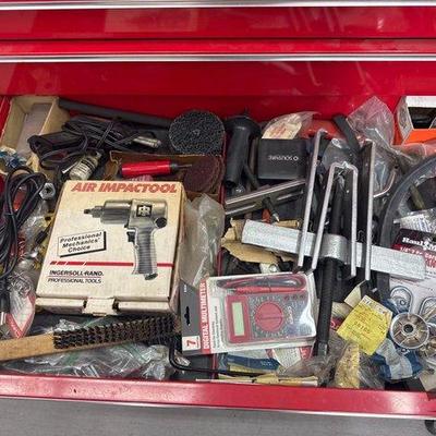 #1344 • Air Impact Tool, Digital Multimeter, Soldering Gun, Danchuck Window Crank Handles, Puller
