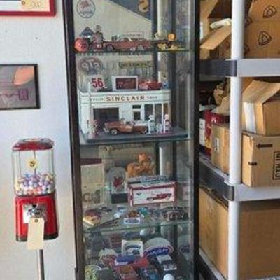 #1020 • Curio Cabinet with Model Cars
