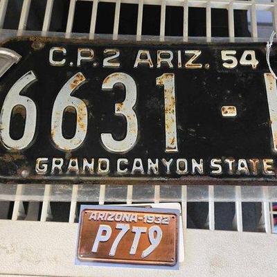 #1155 • 1954 Arizona License Plate
