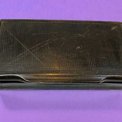 Scottish horn table snuff box c 1860