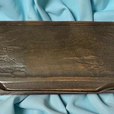 Scottish horn table snuff box c 1860