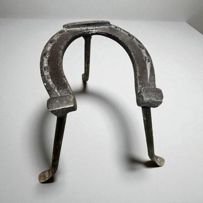 Wrought cast iron horse boot scraper