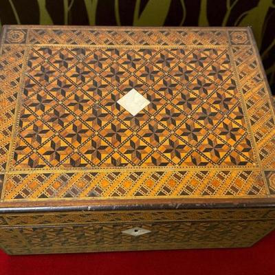 Marquetry lap desk english circa 1850