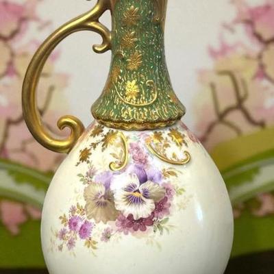 Crown dresden ceramic ewer