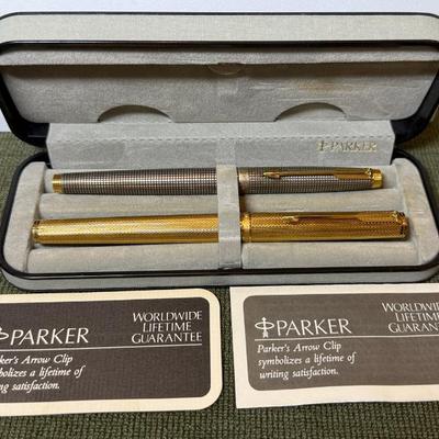 Parker 75 sterling silver 14k parker 75 grain d'orge fountain pens